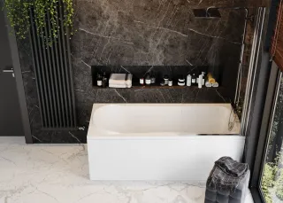 Акриловая ванна VagnerPlast Penelope VPBA177PEN2E-04 170x70см белый