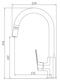 Смеситель для кухни ESKO Surf SF519AR хром