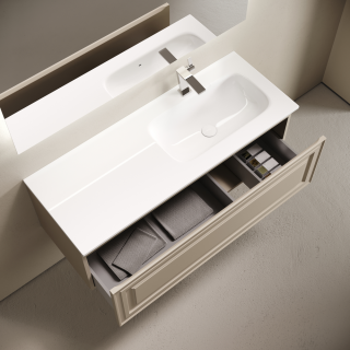 Тумба подвесная под раковину Sancos Very VR120RCE правая 120 см Beige Soft