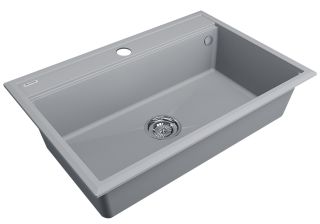 Мойка кухонная Paulmark Stepia PM117551-GRS серый дым