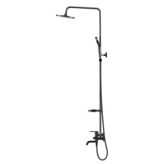 Душевая стойка Swedbe Hermes 5131B со смесителем для ванны чёрный