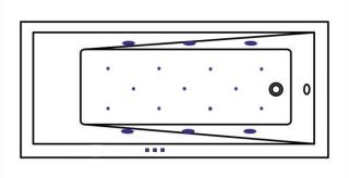 Гидромассажная ванна Whitecross Wave 0101.160080.100.RELAX.GL 160x80см Relax золото
