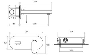 Смеситель Ravak Chrome-CR 019.00 X070093 для раковины