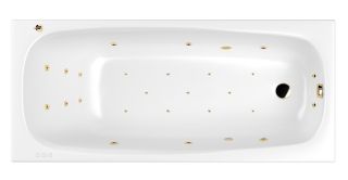 Гидромассажная ванна Whitecross Layla 0102.180080.100.ULTRA.GL 180x80см Ultra золото