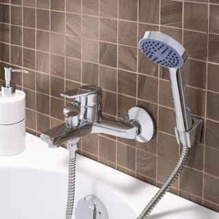 Смеситель для ванны с душем РМС SL132-009E хром