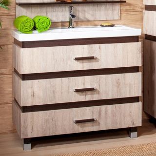 Тумба под раковину Бриклаер Техас 4627125412882 100 см кантри/венге