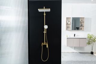 Душевая стойка Gappo G2428-3 золотой сатин