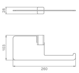 Держатель для туалетной бумаги Raglo R301.03.06 чёрный