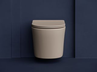 Подвесной унитаз Ceramica Nova Balearica CN6000MC безободковый капучино матовый