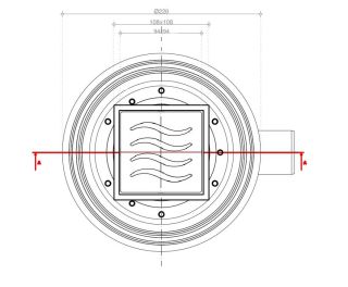 Душевой трап Confluo Standard Dry 2 Mask
