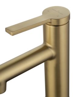 Смеситель для раковины Wonzon & Woghand WW-H1017-BG с функцией полоскания брашированное золото