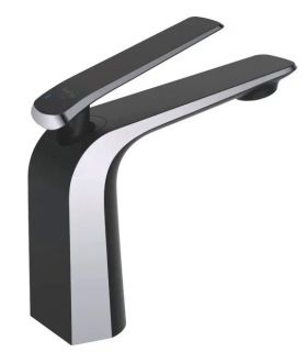 Смеситель для раковины Rose R1301H чёрный матовый