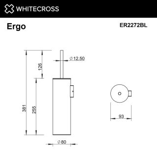 Ёршик подвесной WHITECROSS Ergo ER2272GL золото