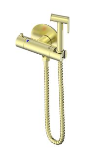 Гигиенический душ со смесителем Wonzon & Woghand WW-88819902-BG с термостатом брашированное золото