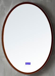 Зеркало с подсветкой ABBER Stein AS6610BR 55см коричневый